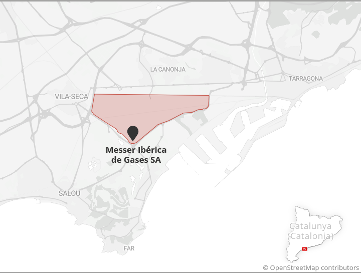 Mapa Messer Ibérica