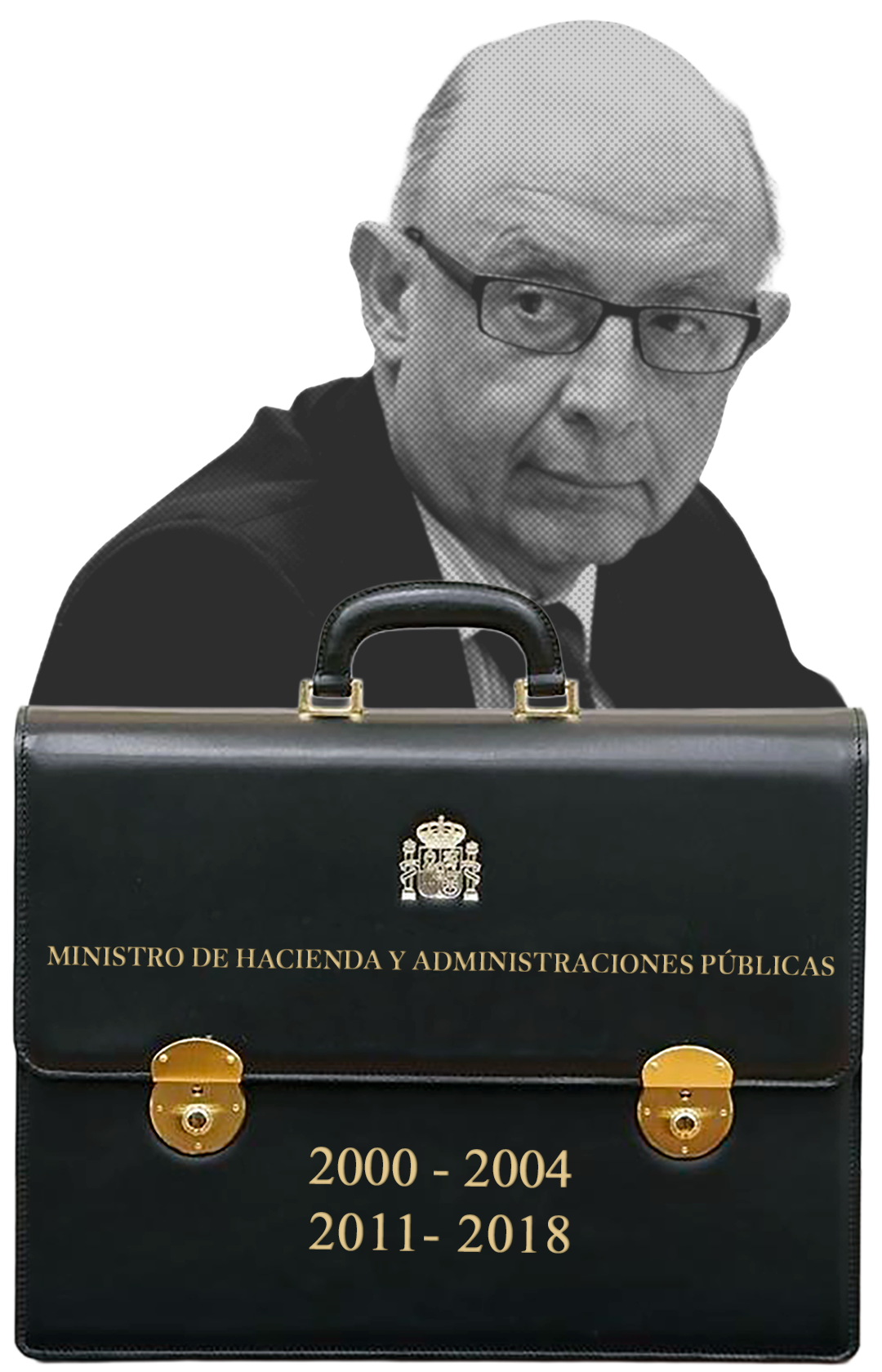 Cristóbal Montoro con maletín