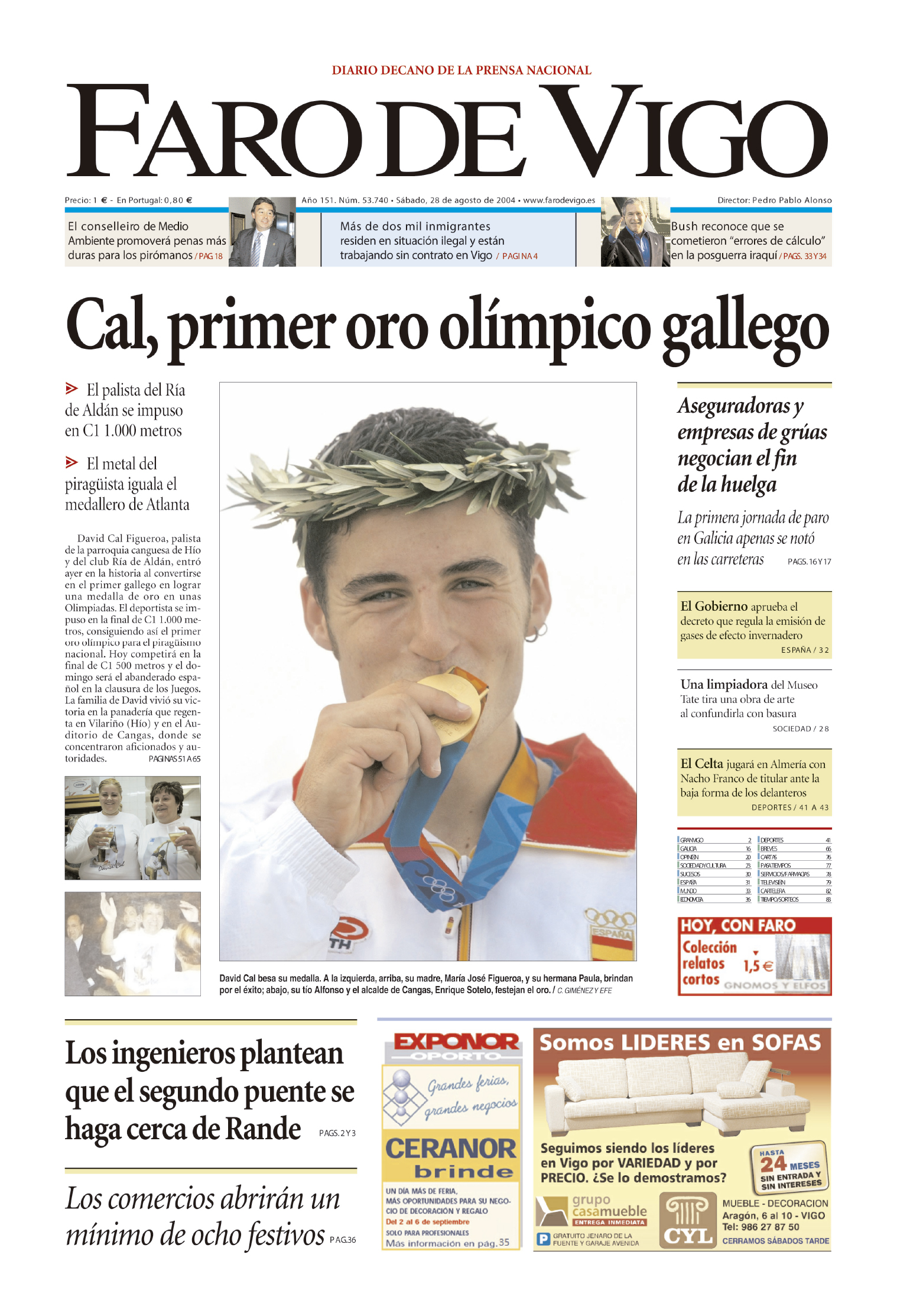 Cal primer oro olímpico gallego